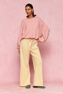 karavan loungewear planet fall winter 26' collection candy cardigan pink