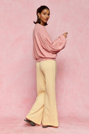 karavan loungewear planet fall winter 26' collection cindy trousers yellow