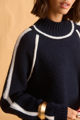 karavan clothing fashion fall winter 25 homecoming krvn collection brent knitted sweater dark blue 