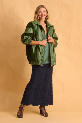 karavan clothing fashion fall winter 25 krvn homecoming collection lorraine jacket green