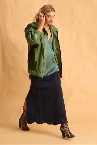 karavan clothing fashion fall winter 25 krvn homecoming collection carly top green