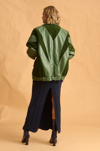 karavan clothing fashion fall winter 25 krvn homecoming collection lorraine jacket green