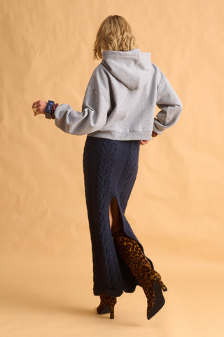 karavan clothing fashion fall winter 25 homecoming krvn collection clara knitted skirt blue