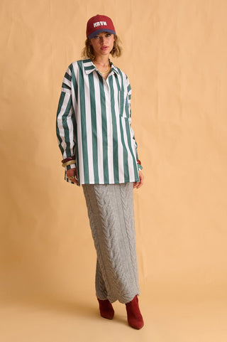 karavan clothing fashion fall winter 25 homecoming krvn collection clara knitted skirt grey