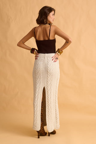 karavan clothing fashion fall winter 25 krvn homecoming collection odina knitted top brown