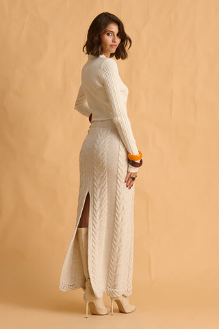 karavan clothing fashion fall winter 25 homecoming krvn collection quincy knitted top ivory