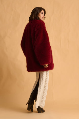 karavan clothing fashion fall winter 25 homecoming krvn collection kimi coat bordeaux