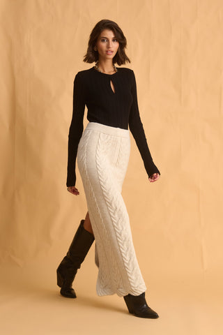 karavan clothing fashion fall winter 25 homecoming krvn collection sabine knitted top black