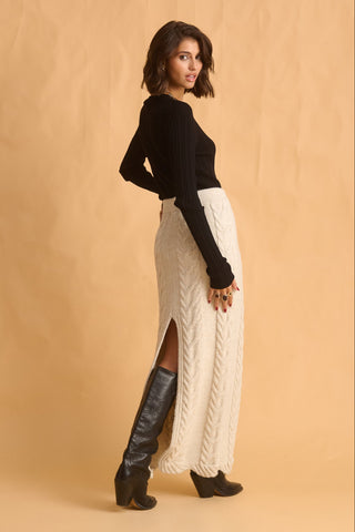 karavan clothing fashion fall winter 25 homecoming krvn collection sabine knitted top black