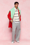 karavan men fall winter 26' collection antonio sweater grey ivory