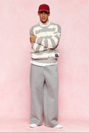 karavan men fall winter 26' collection antonio sweater grey ivory