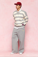 karavan men fall winter 26' collection antonio sweater grey ivory