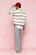 karavan men fall winter 26' collection antonio sweater grey ivory