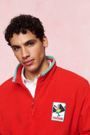 karavan men fall winter 26' collection falcon sweater red