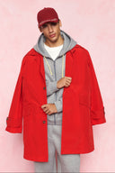 karavan men fall winter 26' collection cesar coat red