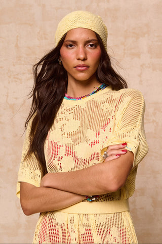 karavan clothing fashion spring summer 26 nai collection ava knitted scarf yellow