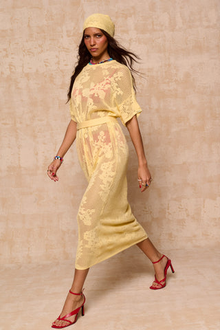 karavan clothing fashion spring summer 26 nai collection constance knitted dress yellow