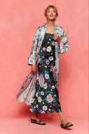 karavan fall winter 26' collection corazon nightdress floral black