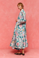 karavan fall winter 26' collection blance robe floral gray
