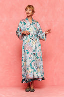 karavan fall winter 26' collection blance robe floral gray