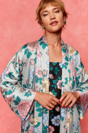 karavan fall winter 26' collection blance robe floral gray