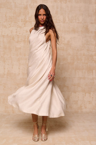 karavan clothing fashion krvn spring summer 26 nai collection cyrus dress beige