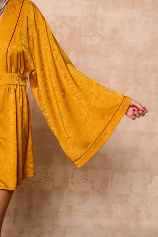 karavan clothing fashion spring summer 26 krvn nai collection daisy mini dress yellow