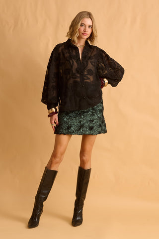 karavan clothing fashion fall winter 25 krvn homecoming collection cansu shirt black