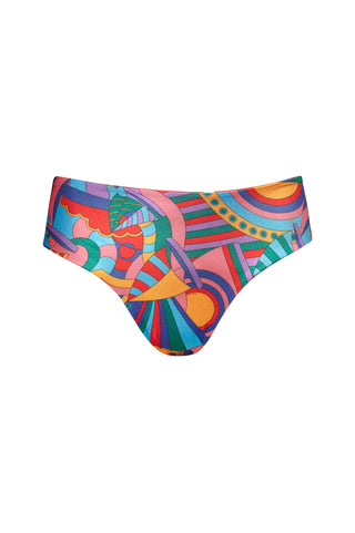 karavan clothing fashion spring summer 26 nai weekendwear collection danae bikini bottom multicolor abstract polka hearts red