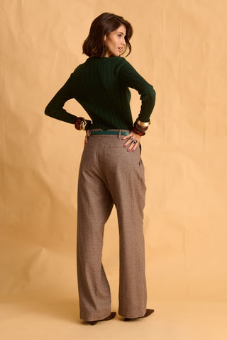 karavan clothing fashion fall winter 25 homecoming krvn collection sabine knitted top green