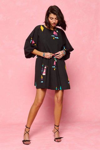 karavan clothing fashion spring summer 26 nai collection darla mini dress black