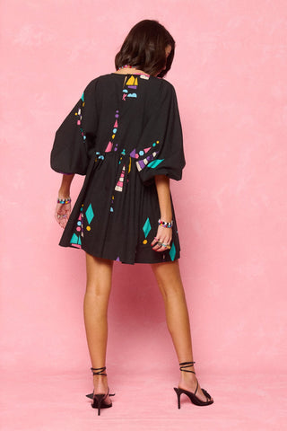 karavan clothing fashion spring summer 26 nai collection darla mini dress black