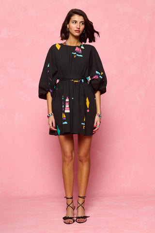 karavan clothing fashion spring summer 26 nai collection darla mini dress black