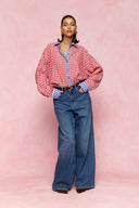 karavan fall winter 26' collection cassy shirt checked red