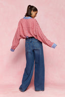 karavan fall winter 26' collection cassy shirt checked red