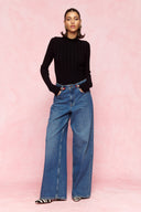 karavan fall winter 26' collection gabby knitted top black