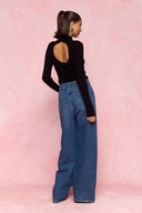 karavan fall winter 26' collection gabby knitted top black