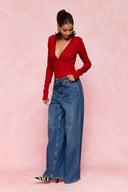 karavan fall winter 26' collection leanna top red