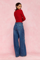 karavan fall winter 26' collection delilah jeans denim blue