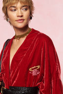 karavan loungewear planet fall winter 26' collection sogna kimono red