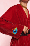 karavan loungewear planet fall winter 26' collection sogna kimono red
