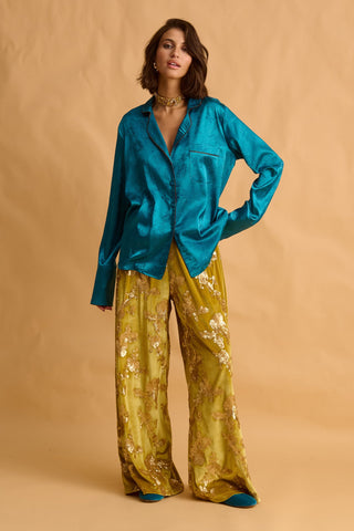 karavan clothing fashion fall winter 25 krvn homecoming collection demi trousers lime