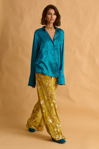 karavan clothing fashion fall winter 25 krvn homecoming collection demi trousers lime