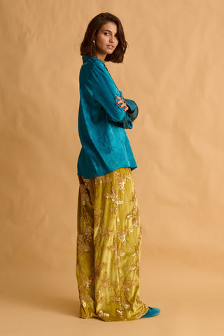 karavan clothing fashion fall winter 25 krvn homecoming collection demi trousers lime