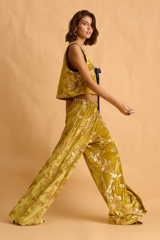 karavan clothing fashion fall winter 25 krvn homecoming collection demi trousers lime