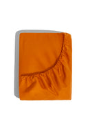 karavan clothing planet homeware collection fall winter 24 25 percale fitted sheet orange