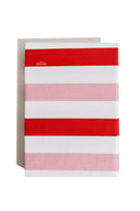 karavan clothing planet homeware collection spring summer 25 fitted sheet pink red stripes