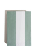 karavan clothing planet homeware collection spring summer 25 fitted sheet pistachio stripes