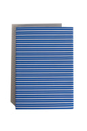 karavan clothing planet homeware collection spring summer 25 flat sheet four blues stripes