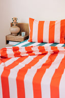 karavan clothing planet homeware collection spring summer 25 pillow case red pink stripes